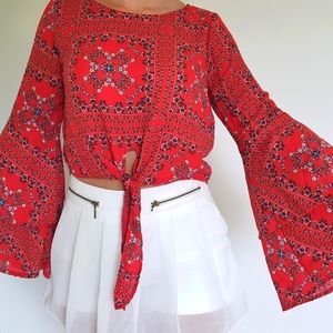 Small altar d'etat bohemian long sleeve top